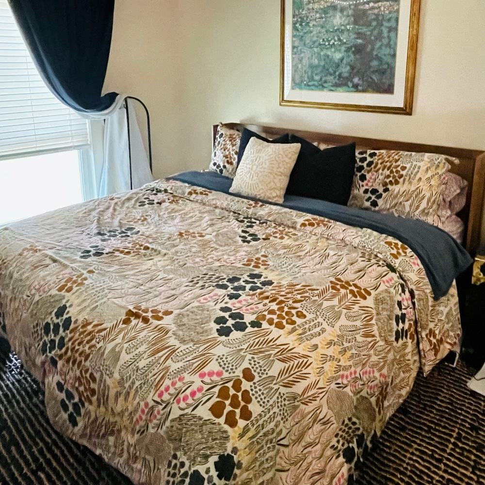 King Size Marimekko Pieni Letto Comforter + Shams Bedding Set